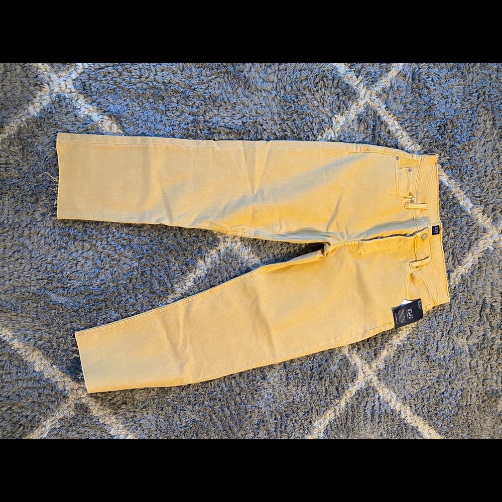gap yellow bootcut